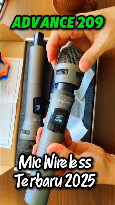 Baru Lagi 2025🥢Advance 209 Microphone Wireless Isi Dua Harga Cuma Rp 200 Rribuan