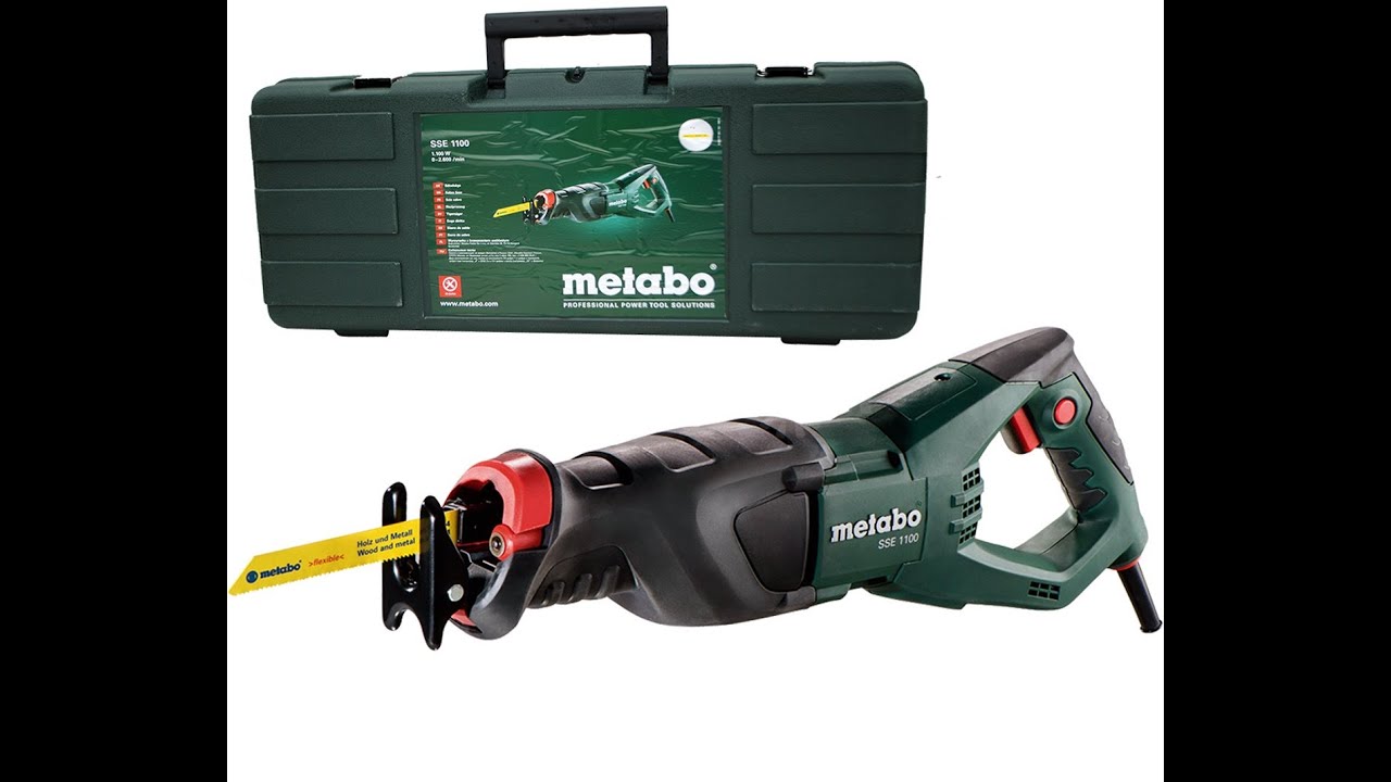 Обзор сабельной пилы Metabo SSE 1100 - YouTube