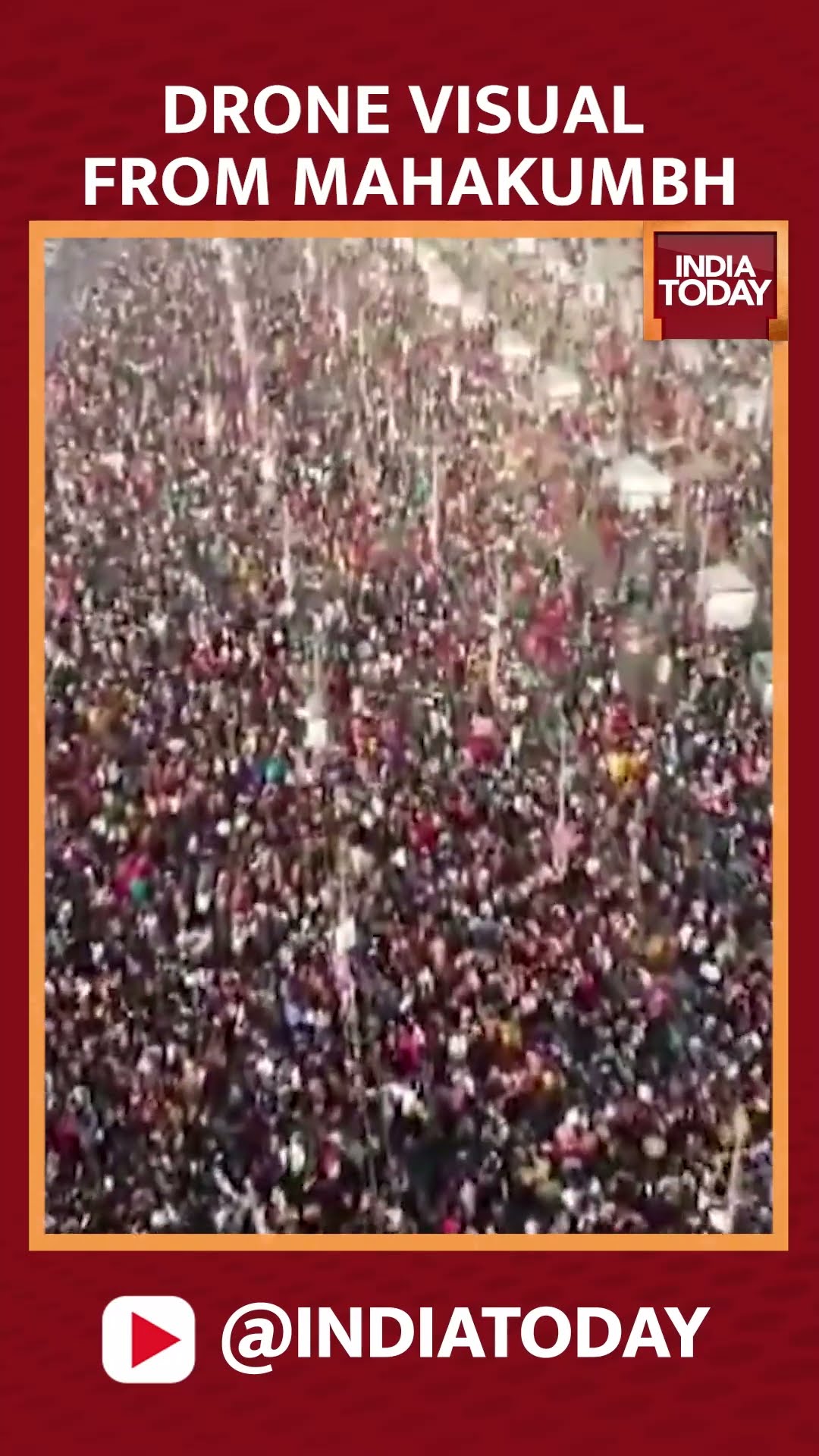 Prayagraj: Drone Views of Massive Crowds at Maha Kumbh Mela | Maha Kumbh 2025