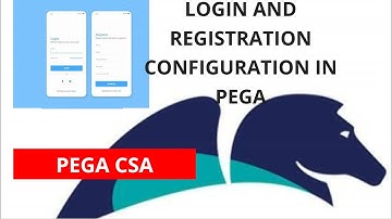 Login and registration  configuration in pega #part1 bus booking application