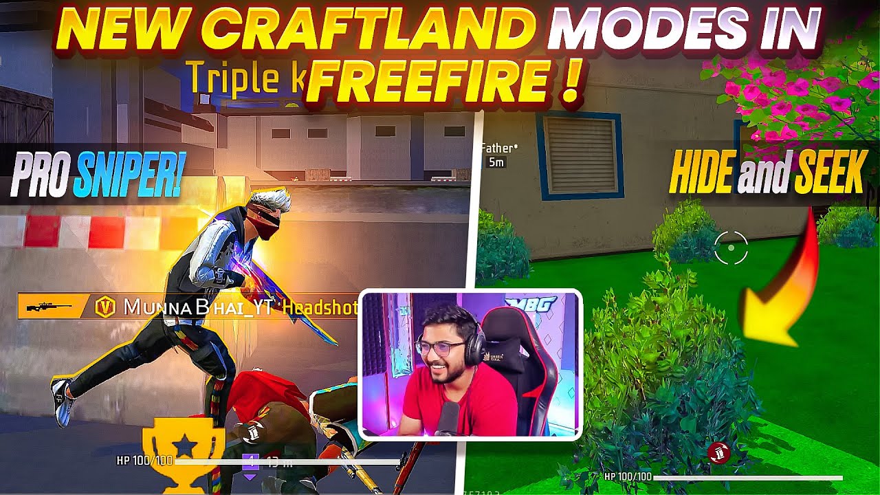 Yekkadi Dongalu Akkadey Gap Chup..!! 😂 - Craftland Mode 🔥 - Free Fire Telugu - TEAM MBG