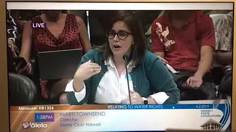 Sierra Club Of Hawaii Marti Townsend comments on E...
