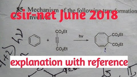 Csir-net June 2018 electrocyclic ring opening and cycloaddition problem
