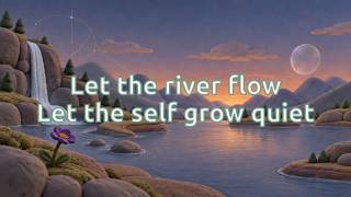 Let the river flow Let the self grow quiet