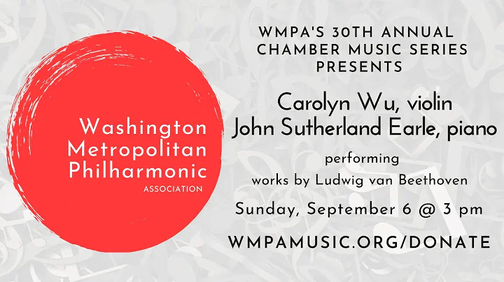 9/6/2020 Carolyn Wu, violin & John Sutherland Earl...