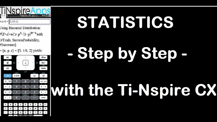 Tinspire CX: Statistics Solver - Step by Step
