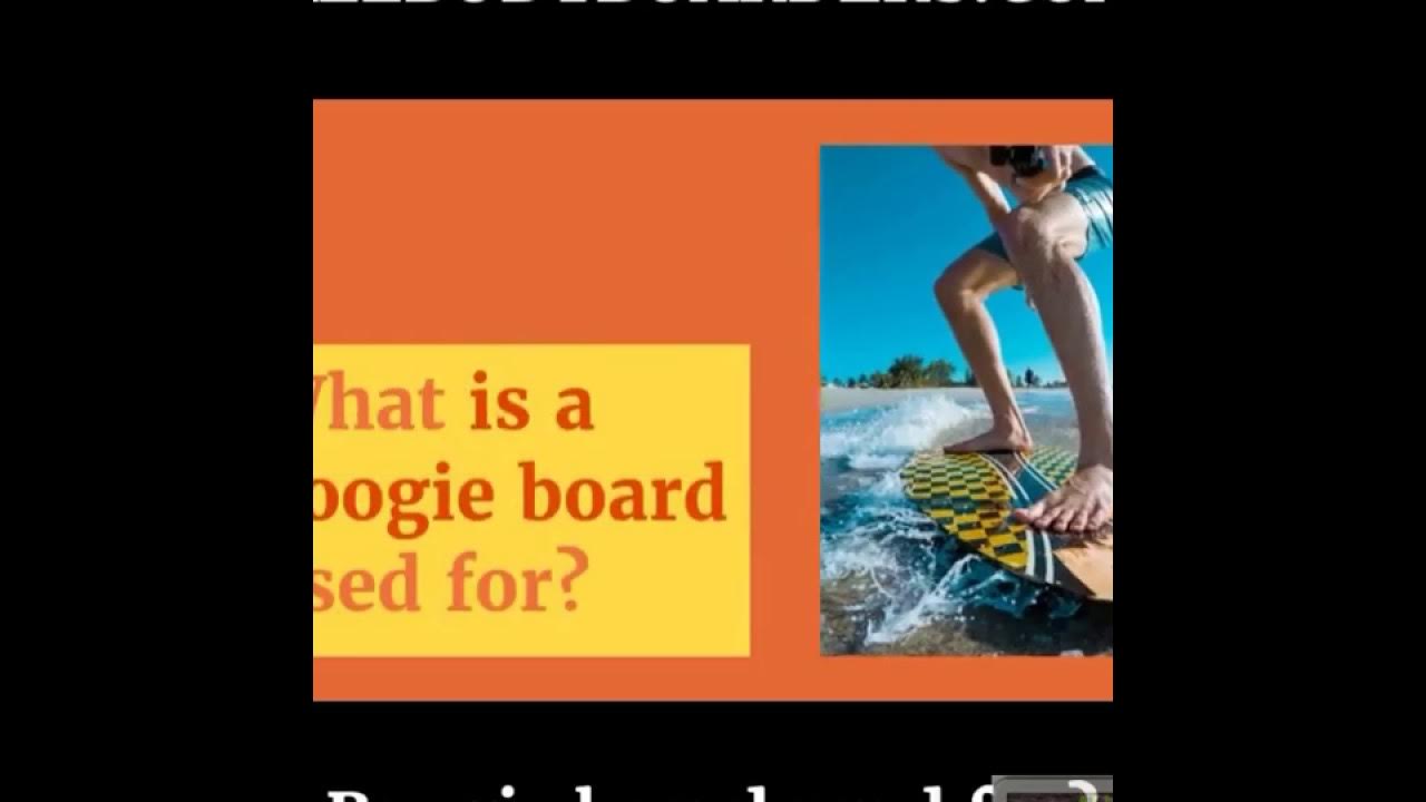 What Is A Boogie Board Used For? YouTube