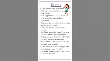 Essay on Exams #essay #easytolearnandwrite #youtubeshorts #shorts #exams #examination #test#trending
