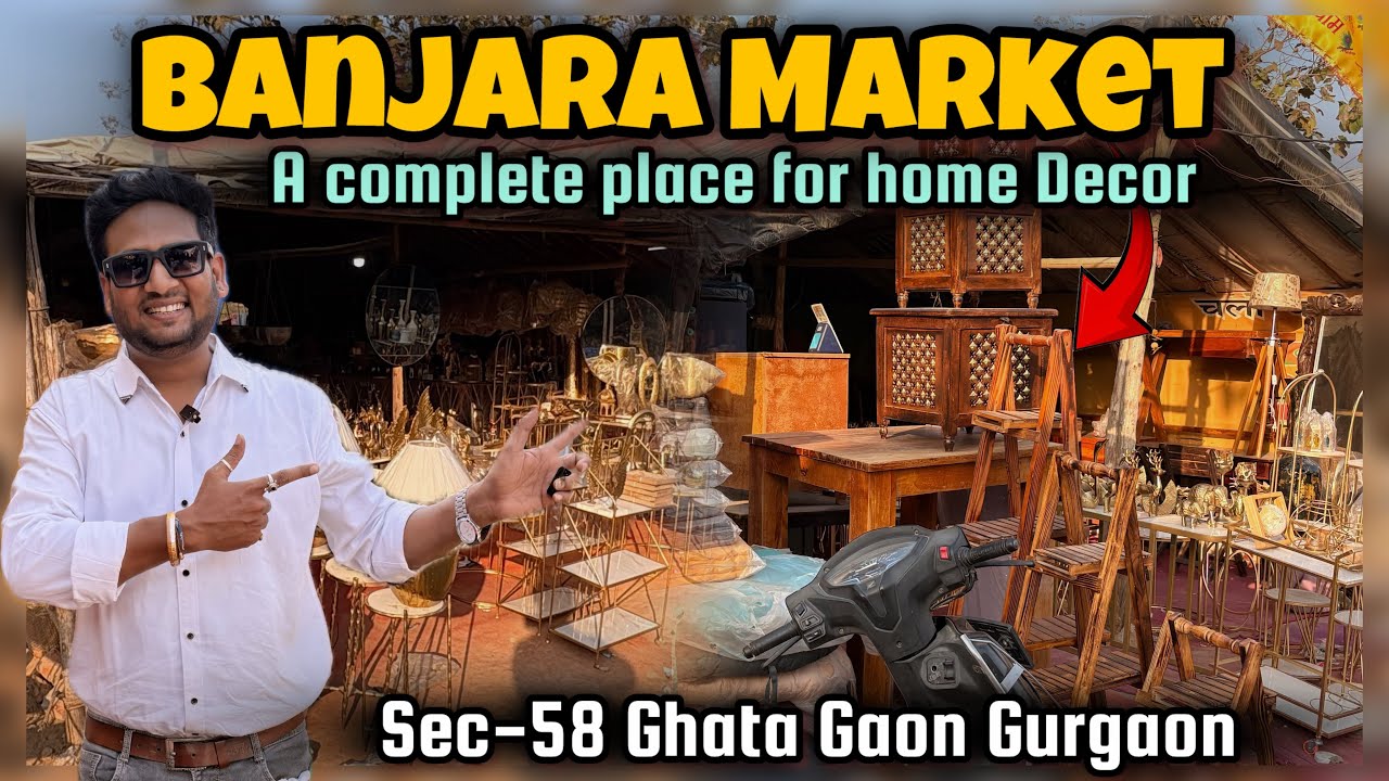 Banjara Market Gurgaon | Gurgaon Banjara market latest video | Gurgaon Home Decor Market 