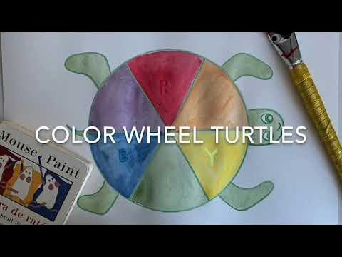 How To Make a Color Wheel Turtle Craft - Messy Little Monster