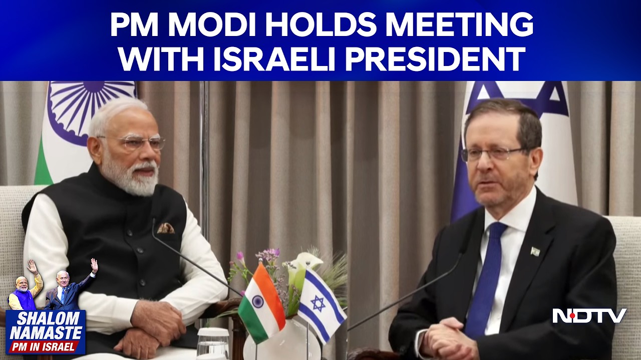 PM Narendra Modi Holds Meeting With Israeli President Isaac Herzog In Jerusalem
