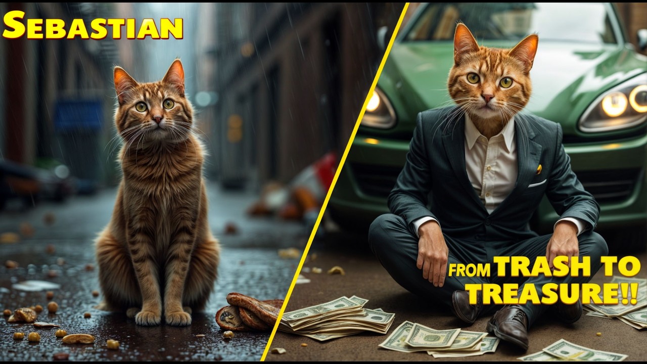 From Stray to Success / The Rise of Sebastian the Cat