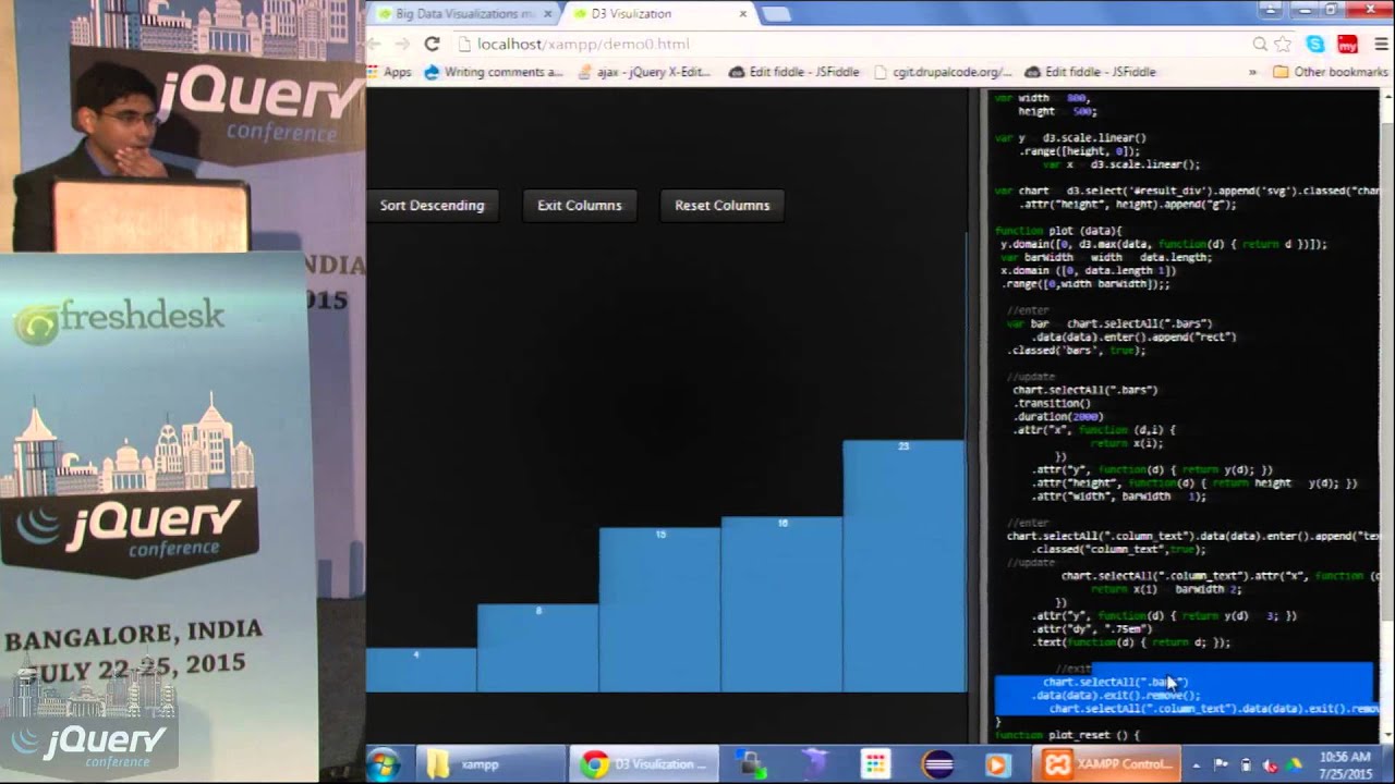 Big Data Visualizations made easy using D3  by Md Aman Khan @jQueryConf 2015