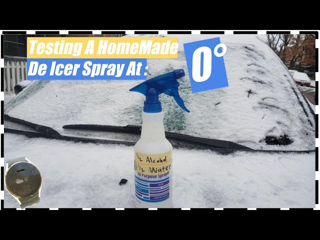 Quick Homemade Deicer With Rubbing Alcohol 🧊 on Car Window Glass