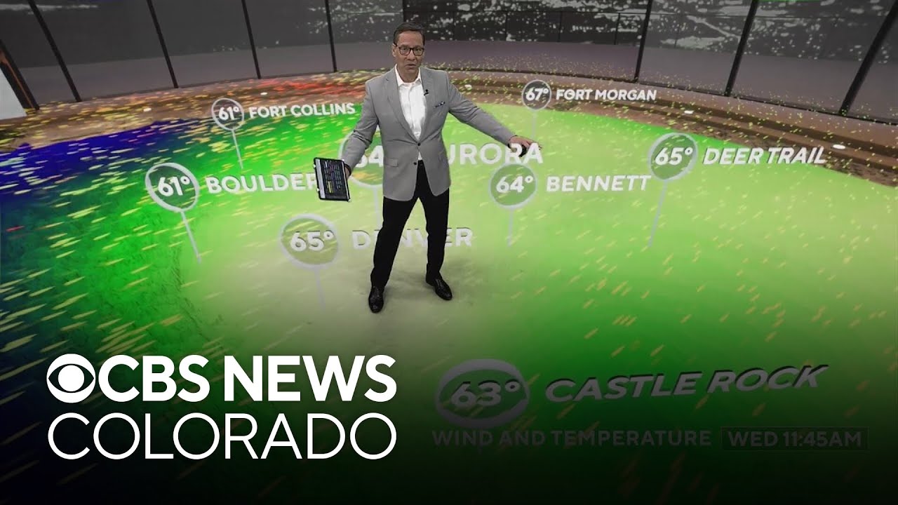 Not as warm for Denver Thursday with cold weather by the weekend - YouTube
