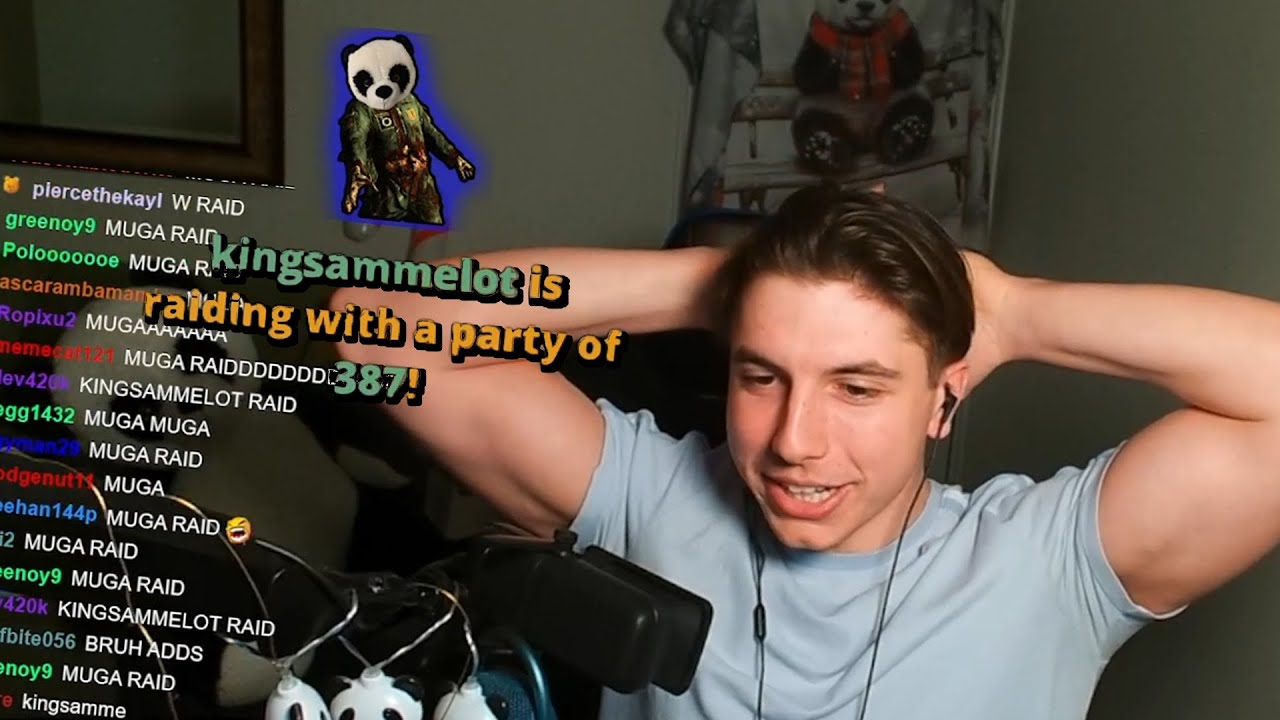 I had the biggest twitch raid of my life, it was crazy…