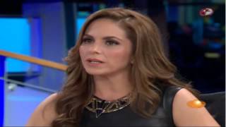 Lucero en noticiero con Joaquin López-Dóriga (Noviembre 2013)