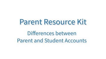 Differences between Parent and Student Accounts