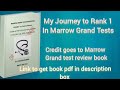 My Journey to All India Rank 1 in Marrow Grand tests for NEET PG and INICET 2026