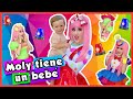 Moly tiene un beb  show piedra papel o tijera  mi primer beb  moly se convierte en mam bebs