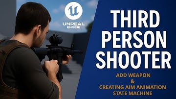 Create Your Own Third Person Shooter Game in Unreal Engine 5 | Add Weapon & Aim animation Part3