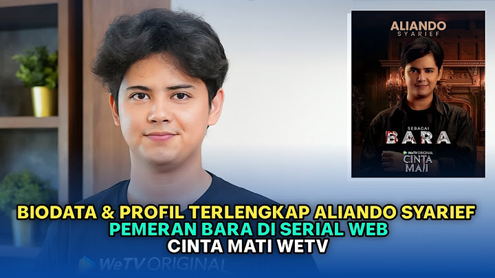 Biodata & Profil Aliando Syarief, Pemeran Bara di Serial Web Cinta Mati WeTV Original