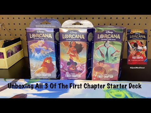 lorcana starter decks in order DISNEY TCG - THE FIRST CHAPTER DECK armed with six mystical inks to evoke beautiful appearances lorcana upgrade starter decks TFC