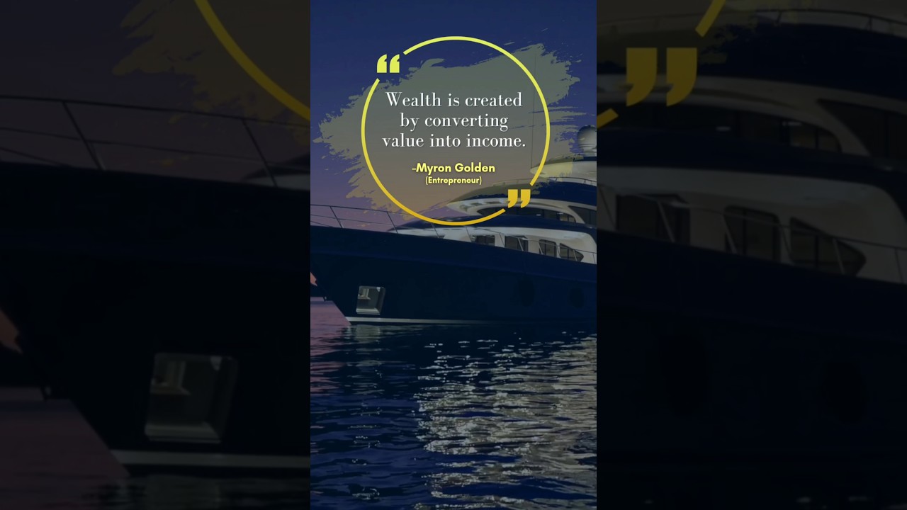 Busy doesn’t make you rich.Value does.