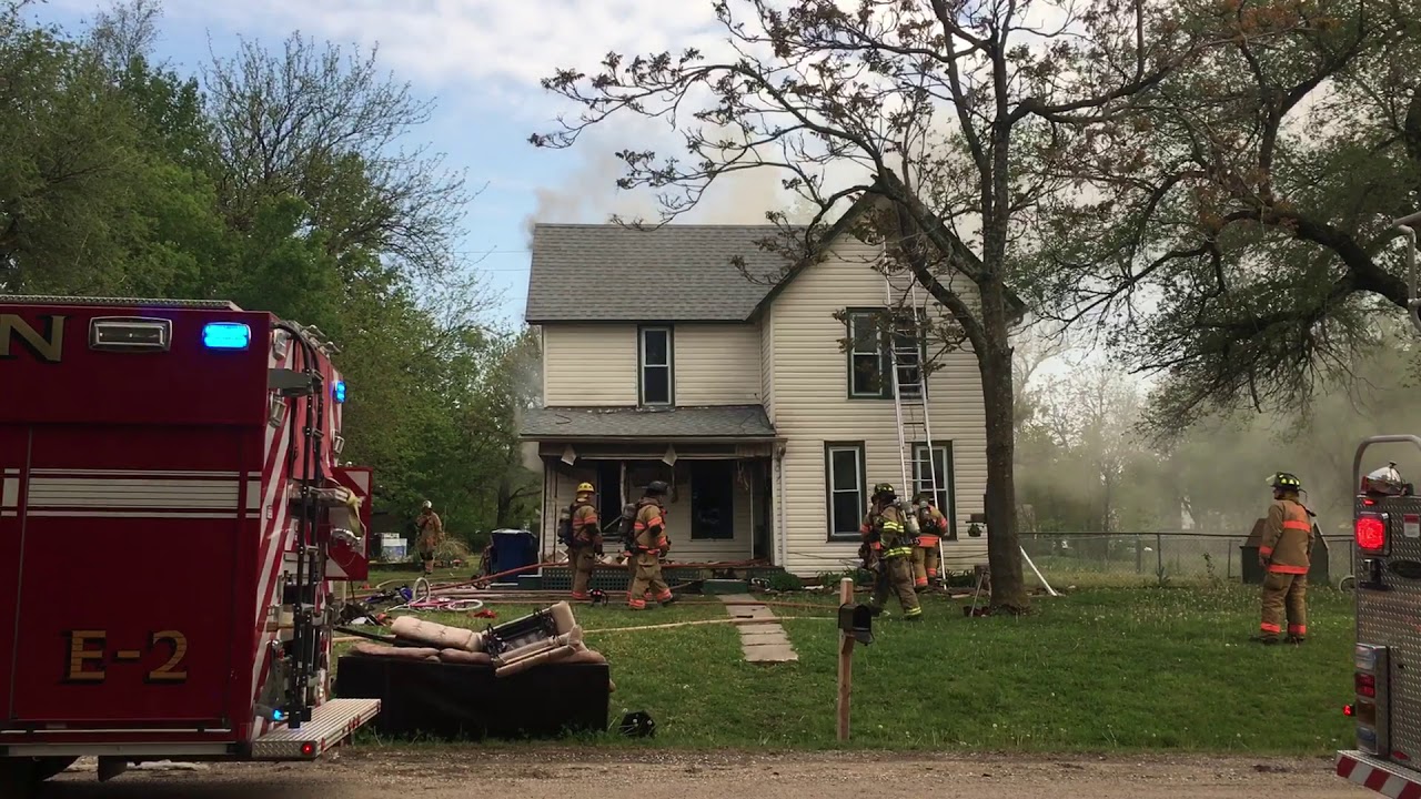 Newton Fire crews battle house fire YouTube