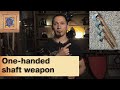 Technical requirements for weapons for professional HMB fighters. One-handed shaft weapon.