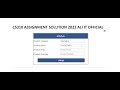 CS310 ASSIGNMENT No.1 SOLUTION 2022