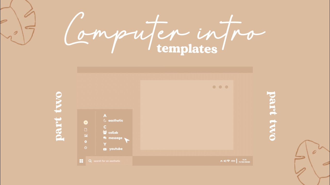 COMPUTER INTRO TEMPLATES PART TWO | free to use - YouTube