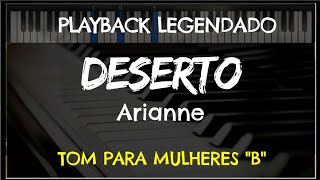 Video thumbnail of "🎤 Deserto (PLAYBACK LEGENDADO no Piano – TOM FEMININO “B”) Maria Marçal, by Niel Nascimento"