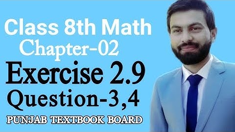 Class 8th Math Unit 2 Exercise 2.9 Q3,Q4-How to find the cube root of numbers-8th Math E.X 2.9-PTB