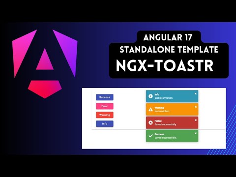 Ngx-Toastr Alert In Angular17 Standalone Template | Traditional Notification And Alert In Angular