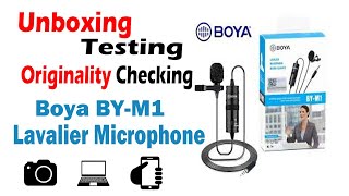 BOYA BY M1 Lavalier Microphone Unboxing |Review |Sound Testing |Orginal | E Soft Cast |esoftcast.com screenshot 1