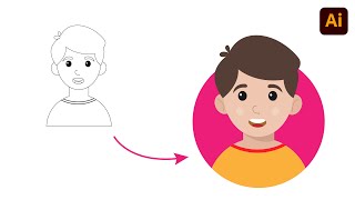 Create Flat Vector Character Design | Adobe Illustrator Tutorial for Beginners