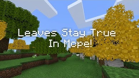 🌿Leaves Stay True In Mcpe 1.17 No Clickbait | By Fused Bolt