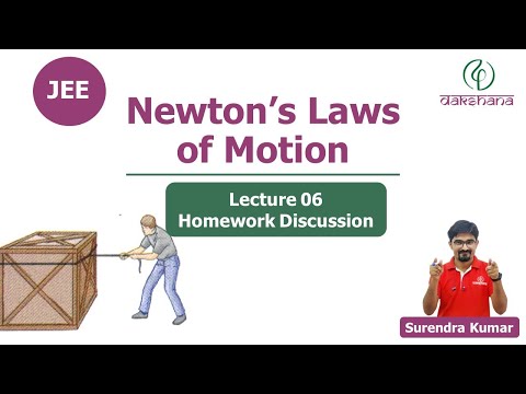 JEE | Physics | Newton’s Laws of Motion | L 06 Homework Discussion | Surendra Kumar