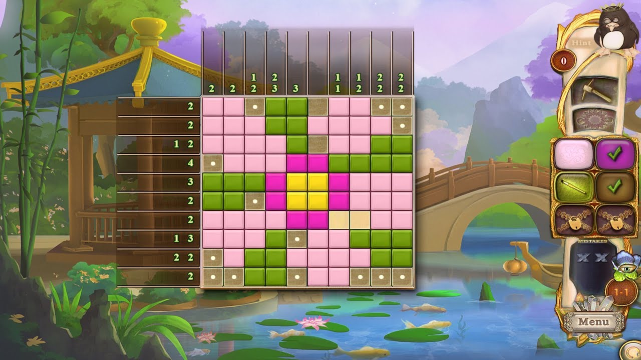 Fantasy Mosaics 34 Zen Garden Gameplay Full Hd Youtube