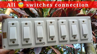 All 😇 switches connection | Board wiring | electric board complete wiring