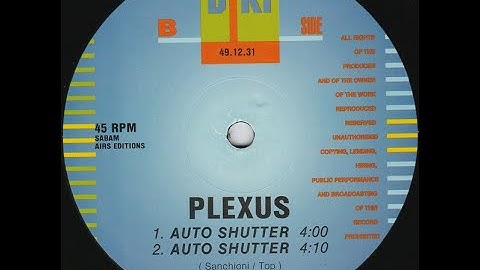 Plexus - Auto Shutter (Mix 3) (1992)
