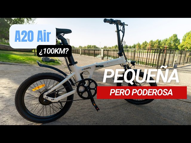 Bicicleta eléctrica plegable Xiaomi ADO A20 Air, App, Aut 100km, Correa de  carbono, Frenos hidráulicos, Pantalla IPX7 IPS, Gris