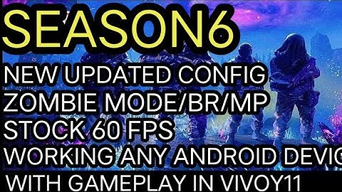 NEW UPDATED CONFIG ZOMBIE MODE/BR/MP 60 FPS LOCKED WITH GAMEPLAY ON VIVOY11