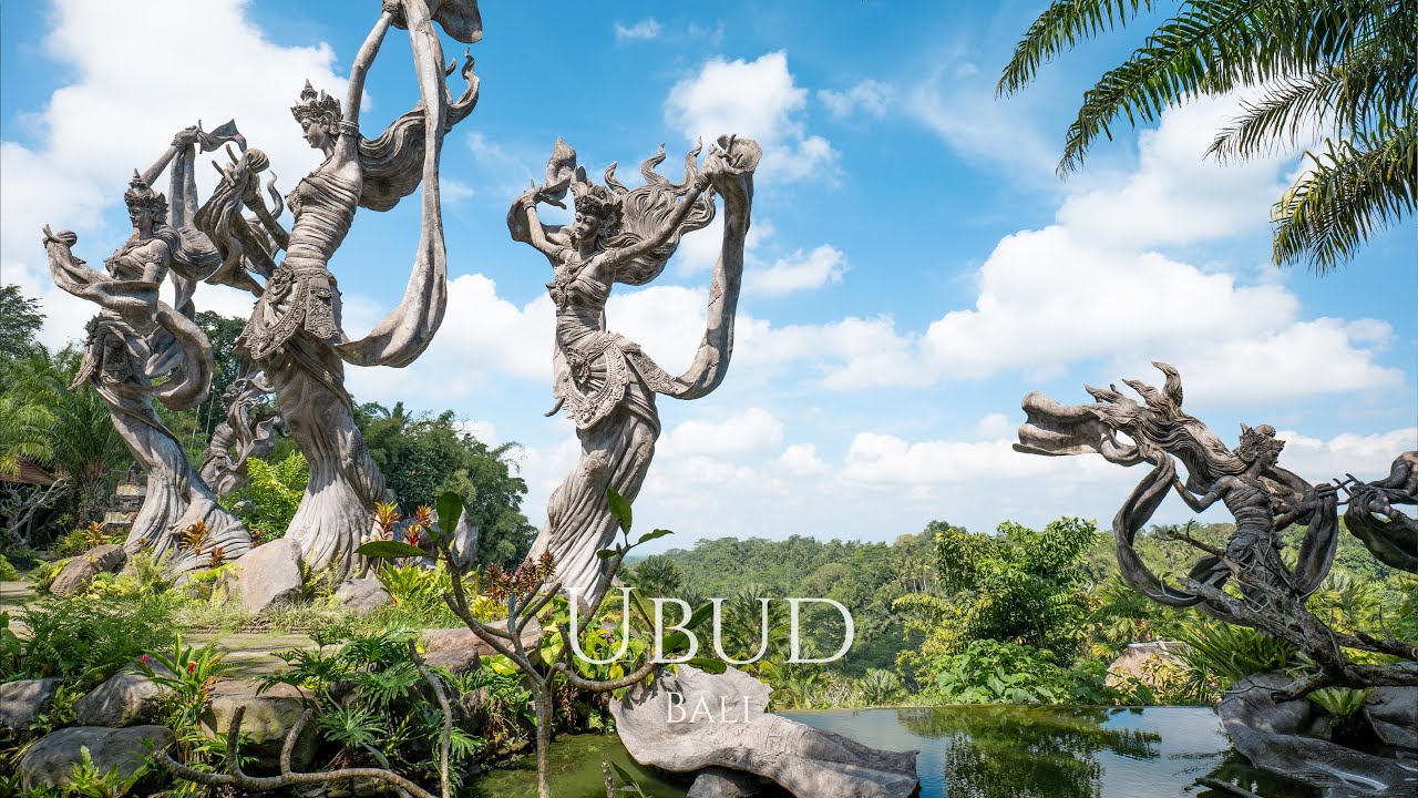 Silent Travel in The Most Beautiful and Unique Places of Ubud, Bali. TRAVEL ASMR