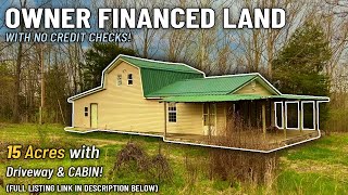 ($5,000 Down) Inside Cabin, 15 Acres  Owner Financed Land for Sale Near River MC0102 #land #cabin
