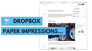 Dropbox Paper impressions...