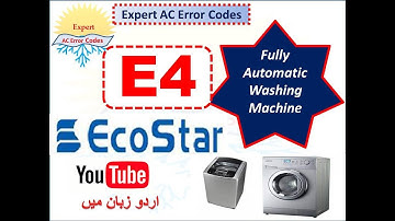 Ecostar E4 ERROR fully automatic washing Machine