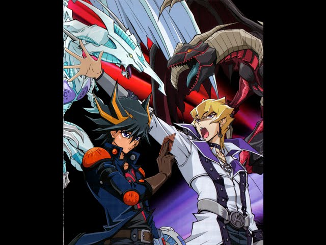 fudou yuusei, koraidon, miraidon, and jack atlas (pokemon and 3