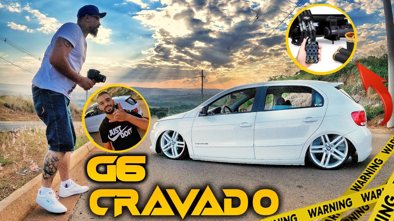 Gol quadrado rebaixado com rodas Volcano Strong aro 18